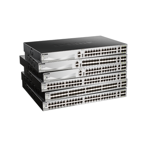 54-port Gigabit Layer 3 Stackable Managed Switch with 6-port 10G Uplinks