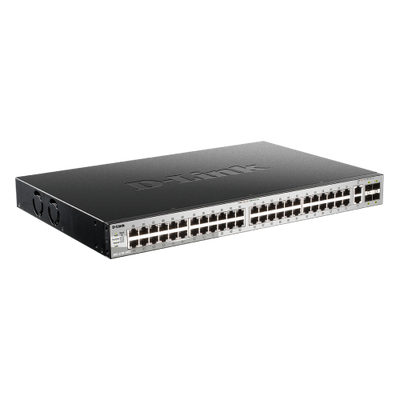 54-port Gigabit Layer 3 Stackable Managed Switch with 6-port 10G Uplinks