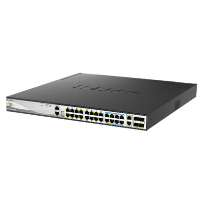 30-Port Layer 3 Stackable Multi-Gigabit Managed PoE Switch