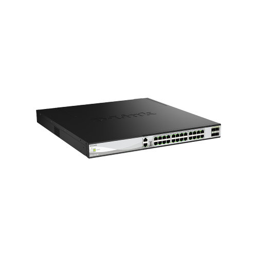 24-Port 10G Layer 3 Stackable Aggregation Managed PoE Switch