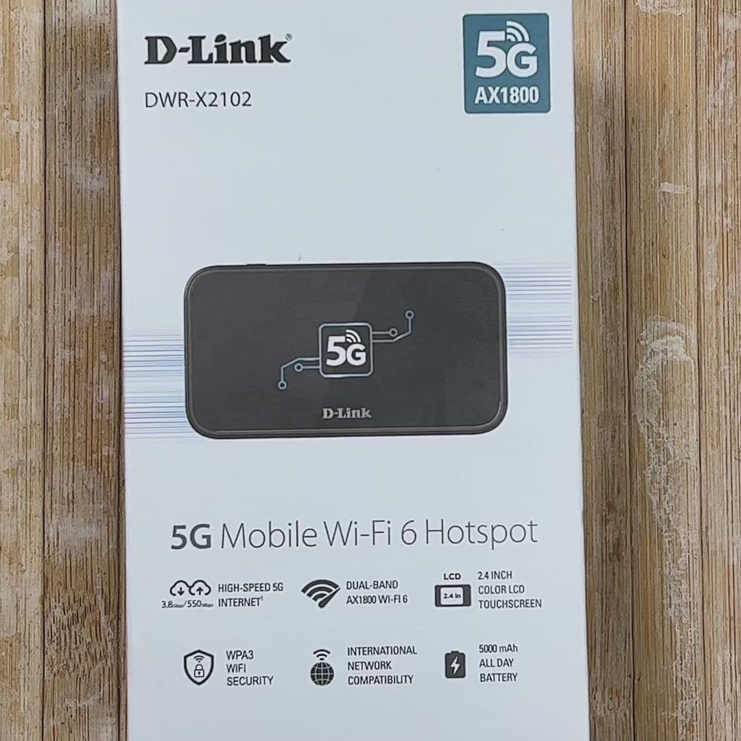 5G Wi-Fi 6 AX1800 Mobile Wi-Fi Hotspot